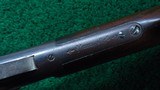 WINCHESTER MODEL 1873 RIFLE WITH A VERY RARE 34 INCH OCTAGON BARREL - 8 of 21