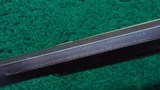 WINCHESTER MODEL 1873 RIFLE WITH A VERY RARE 34 INCH OCTAGON BARREL - 10 of 21