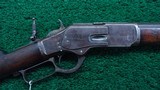 WINCHESTER 1873 2ND MODEL RIFLE WITH SCARCE EXTRA HEAVY WEIGHT 28 INCH BARREL - 1 of 17