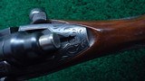 FACTORY ENGRAVED REMINGTON MODEL 721D BOLT ACTION RIFLE IN CALIBER 270 - 9 of 23