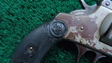 ANTIQUE IVER JOHNSON DOUBLE ACTION 32 CALIBER REVOLVER - 7 of 11