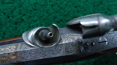 BEAUTIFULLY DONE GERMAN SMALL CALIBER PERCUSSION TARGET PISTOL - Image 17 of 18