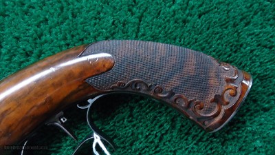 BEAUTIFULLY DONE GERMAN SMALL CALIBER PERCUSSION TARGET PISTOL - Image 10 of 18
