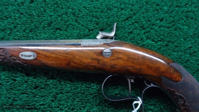 BEAUTIFULLY DONE GERMAN SMALL CALIBER PERCUSSION TARGET PISTOL - Image 11 of 18