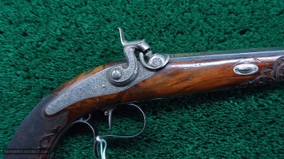 BEAUTIFULLY DONE GERMAN SMALL CALIBER PERCUSSION TARGET PISTOL - Image 6 of 18