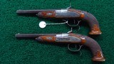PAIR OF PERCUSSION TARGET PISTOLS - 2 of 17