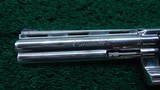 NICKEL FINISH COLT PYTHON 357 REVOLVER - 9 of 15