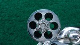 NICKEL FINISH COLT PYTHON 357 REVOLVER - 10 of 15