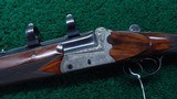 DANGEROUS GAME DOUBLE RIFLE IN CALIBER 458 WIN MAG BY LUDWIG BOROVNIK OF AUSTRIA - 2 of 23