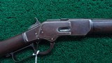 WINCHESTER 1873 RIFLE WITH SPECIAL ORDER 30 INCH OCTAGON BARREL IN 44 WCF - 1 of 21