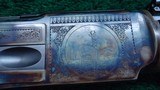 HIGHLY EMBELLISHED WINCHESTER 1876 RIFLE 1 OF 25 EXACT COPY OF THEODORE ROOSEVELT'S 1876 BY TURNBULL - 18 of 25