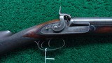 VERY RARE WESLEY RICHARDS 8 GAUGE DOUBLE BARREL PERCUSSION RIFLE - 1 of 22