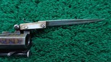DOUBLE BARRELLED ENGLISH MUFF PISTOL WITH BAYONET - 10 of 16
