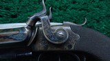DOUBLE BARRELLED ENGLISH MUFF PISTOL WITH BAYONET - 12 of 16