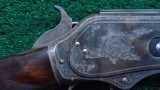 DELUXE FACTORY ENGRAVED 1876 SHORT RIFLE IN 50 EXPRESS - 12 of 25