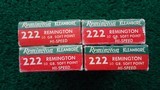 4 BOXES OF REMINGTON KLEANBORE 222 REMINGTON AMMO - 3 of 5