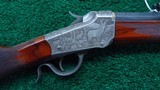 BEAUTIFUL CUSTOM ENGRAVED WINCHESTER 1885 IN CALIBER 38 WCF - 1 of 15