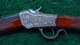 BEAUTIFUL CUSTOM ENGRAVED WINCHESTER 1885 IN CALIBER 38 WCF - 2 of 15