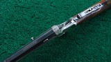 FACTORY ENGRAVED FRANK WESSON 2-TRIGGER SINGLE SHOT RIFLE - 4 of 20