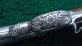 FACTORY ENGRAVED FRANK WESSON 2-TRIGGER SINGLE SHOT RIFLE - 12 of 20