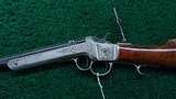 FACTORY ENGRAVED FRANK WESSON 2-TRIGGER SINGLE SHOT RIFLE - 2 of 20