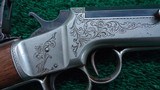 FACTORY ENGRAVED FRANK WESSON 2-TRIGGER SINGLE SHOT RIFLE - 8 of 20