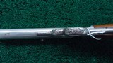 FACTORY ENGRAVED FRANK WESSON 2-TRIGGER SINGLE SHOT RIFLE - 10 of 20