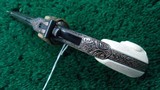 SMITH & WESSON 32 SINGLE ACTION ENGRAVED REVOLVER WITH CARVED IVORY GRIPS - 5 of 19