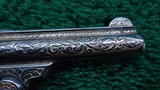 SMITH & WESSON 32 SINGLE ACTION ENGRAVED REVOLVER WITH CARVED IVORY GRIPS - 8 of 19