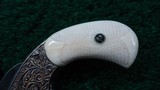 SMITH & WESSON 32 SINGLE ACTION ENGRAVED REVOLVER WITH CARVED IVORY GRIPS - 13 of 19