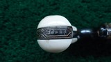 SMITH & WESSON 32 SINGLE ACTION ENGRAVED REVOLVER WITH CARVED IVORY GRIPS - 19 of 19