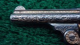 SMITH & WESSON 32 SINGLE ACTION ENGRAVED REVOLVER WITH CARVED IVORY GRIPS - 10 of 19