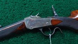WINCHESTER DELUXE LO-WALL RIFLE IN 32 WCF - 2 of 24
