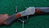 WINCHESTER DELUXE LO-WALL RIFLE IN 32 WCF - 1 of 24