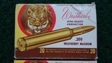 2 BOXES OF VINTAGE WEATHERBY .300 WEATHERBY MAGNUM AMMO - 2 of 8