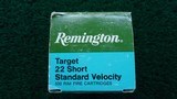 FULL BRICK OF REMINGTON TARGET 22 SHORT STANDARD VELOCITY CARTRIDGES - 5 of 9