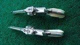 PAIR OF ENGRAVED NICKEL FINISH SMITH & WESSON 32 SAFETY - 4 of 19