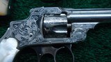 PAIR OF ENGRAVED NICKEL FINISH SMITH & WESSON 32 SAFETY - 7 of 19