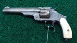 SMITH & WESSON ENGRAVED 3RD MODEL RUSSIAN REVOLVER - 2 of 13