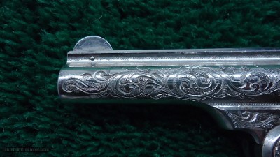 FACTORY ENGRAVED CASED SMITH & WESSON 32 SINGLE ACTION REVOLVER - Image 11 of 17
