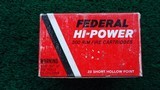 FULL BRICK OF FEDERAL HIGH VELOCITY 22 SHORT HOLLOW POINT AMMO - 2 of 8