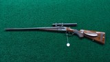DOUBLE BARREL HAMMERLESS RIFLE BY MILLER & VAL GREISS - 22 of 23