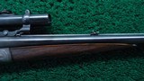 DOUBLE BARREL HAMMERLESS RIFLE BY MILLER & VAL GREISS - 5 of 23