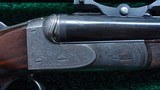 DOUBLE BARREL HAMMERLESS RIFLE BY MILLER & VAL GREISS - 9 of 23