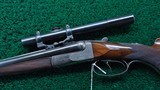 DOUBLE BARREL HAMMERLESS RIFLE BY MILLER & VAL GREISS - 2 of 23