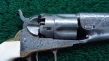 VERY INTERESTING PAIR OF 1862 COLT PERCUSSION INSCRIBED REVOLVERS - 9 of 18