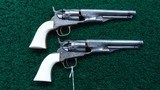 VERY INTERESTING PAIR OF 1862 COLT PERCUSSION INSCRIBED REVOLVERS - 1 of 18