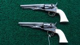 VERY INTERESTING PAIR OF 1862 COLT PERCUSSION INSCRIBED REVOLVERS - 2 of 18