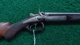DOUBLE BARREL HAMMER RIFLE BY H. SCHERPING OF HANOVER MADE FOR THE QUEEN OF SWEDEN
