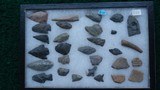 COLLECTION OF SCRAPERS, ARROWHEADS, POTTERY SHARDS AND WHAT APPEARS TO BE A PIECE OF TOOTH - 2 of 2